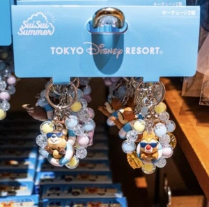 Japan Tokyo Disney Resort Store 2024 SUISUI Summer Key Chain Set Chip & Dale - Picture 1 of 6