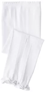 Girls 2-6x Pima Cotton Ruffle Footless Tights White 8-10 Years - Picture 1 of 1
