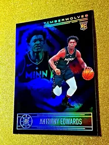 Panini Illusions Anthony Edwards 2020-21 novato radiocontrol holograma zafiro azul #152 como nuevo - Imagen 1 de 7