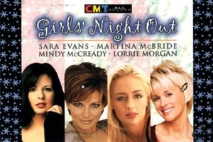 CMT GIRLS NIGHT OUT - EVANS-MARTINA McBRIDE-LORRIE MORGAN-McCREADY 4X6 POSTCARD - Picture 1 of 1