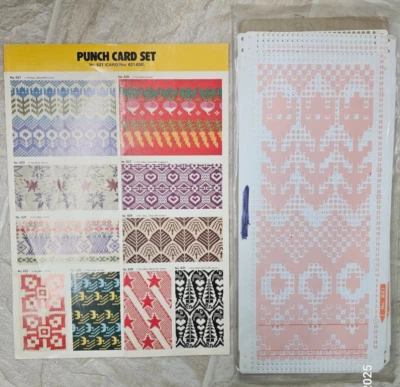 Juego de tarjetas perforadoras Toyota para máquina de tejer calibre estándar 621-630 patrones Foto 1 de 4