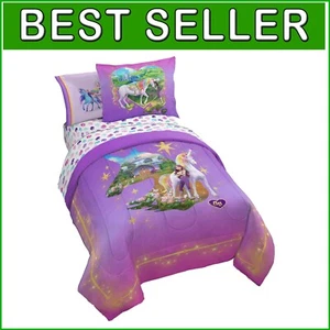 Sophia & Wildstar Unicorn Academy Twin Comforter - 5-Piece Kids Bedding Set - Picture 1 of 9