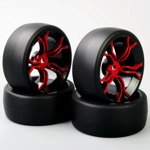 4X12 mm neumáticos hexagonales de deriva plana y llanta de rueda para automóvil de carretera HSP HPI RC 1:10 62,5 mm - Imagen 1 de 6