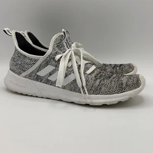 Adidas Cloudfoam Pure Mujer Talla 7.5 Gris Blanco Zapatos Atléticos para Correr Tenis - Imagen 1 de 8