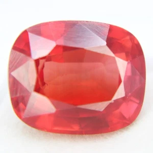 Cushion Cut Loose Gemstones Certified 17.60 Ct Spessartite Natural Orange Garnet - Picture 1 of 4