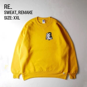 RE_ 90s USA Russell Athletic Sweat Yellow XXL Vintage Used - Picture 1 of 9