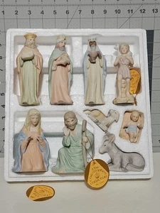 Belén vintage 1983 colección Lefton Christopher 9 piezas excelente Navidad - Imagen 1 de 19