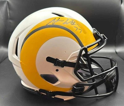 Andrew Whitworth Signed Speed Lunar Eclipse Authentic FS Helmet LA Rams JSA Cert - Image 1 of 4