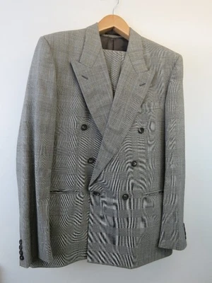 Vintage Aquascutum Grey Check Two-piece Suit, Size 46/36 - Image 1 of 4