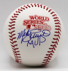 Mike Schmidt Signed Rawlings 1980 World Series Baseball "MVP" - PSA - Picture 1 of 2