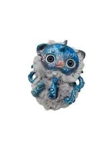 Fantasy Forest Creature Doll Handmade Spirit Furry Art Doll OOAK Gray Octopus - Picture 1 of 4
