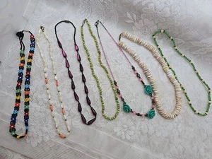 Lote De 7 Collares Estilo Chocker Con Cuentas Estilo Surtido Niñas Jóvenes - Imagen 1 de 11