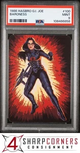 1986 HASBRO G.I. JOE #100 BARONESS POP 5 PSA 9 - Picture 1 of 3