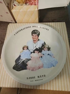 Lissi Batz 1st Edition. The Winner 1986,1987, And 1986. Doll Maker.  Plate. A70 - Bild 1 von 6