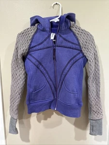 Ivivva by Lululemon Zip Up Jacket Size 10 Purple Gray - Picture 1 of 6