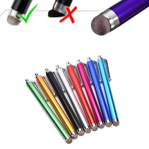 Metal Mesh Micro-Fiber Tip Touch Screen Stylus Pen For Smart Phone Tablet PC LS - Zdjęcie 1 z 9
