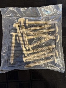 (12-Pk) Shutter Fastener Spike Loks Tan - Picture 1 of 3