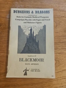 Dungeons & Dragon Supplement II Blackmoor TSR 8th Printing 1979 Dave Arneson - Picture 1 of 9