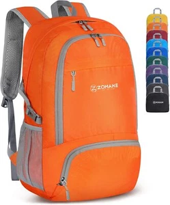 Lightweight Foldable 30L Travel Backpack(Orange) - Picture 1 of 10