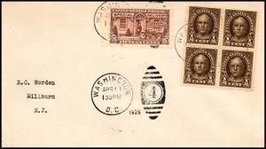 Scott E13 13 Cents Special Delivery Worden FDC Typed Address SCV $400.00 - Picture 1 of 2