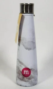 m&m's World Pink Marbled Bottle Double Wall Stainless Steel Cone Tumbler, Mars - Picture 1 of 5