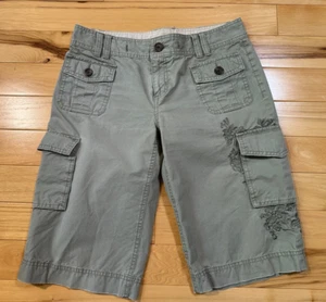 Banana Republic Shorts Womens Size 4 Bermuda Light Green Stretch Lightweight - Imagen 1 de 6
