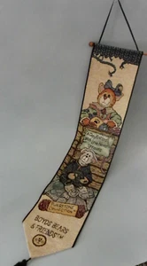 Boyds Bears & Friends Tapestry Wall Hanging "A Day Knitted w/Love Never Unravels - Picture 1 of 6