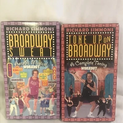 Lot-2-Richard Simmons VHS broadway sweat AND Tone Up On Broadway - Image 1 of 3