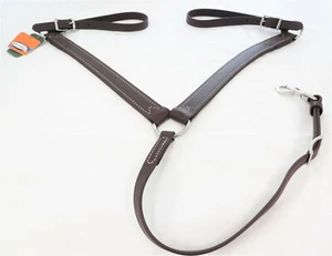 Breast Collar Biothane Horse Western Tack Brown Beta Stainless Steel 1 1/4" New - Picture 1 of 2