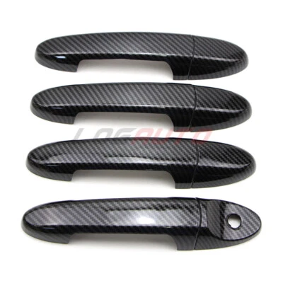 4Pcs For Ford Escape Tribute Mariner 2001-12 Door Handle Cover Carbon Fiber Look - image 1 of 4