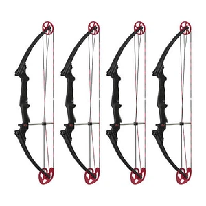 Genesis Archery Original Adjustable Right Handed Compound Bow, Black (4 Pack) - Picture 1 of 9