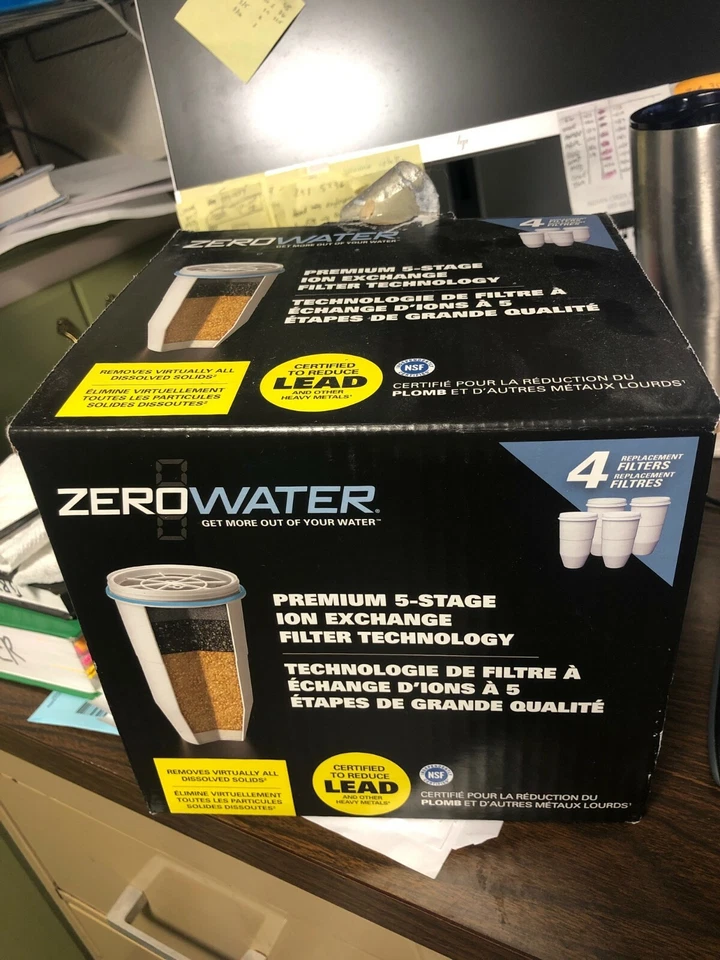 NEW Zero Water Replacement Water Filter Cartridges 3 PACK - Image 1 of 1