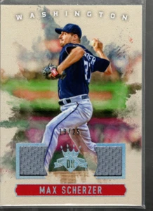 B0291- 2017 Diamond Kings Dk Materialien Silber # Dkmms Max Scherzer Trikot / 25 - Bild 1 von 2