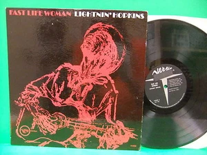 Lightnin' Hopkins Fast Life Woman 1962 Record Blues Mono Verve V 8453 VG-VG+/VG+ - Picture 1 of 4