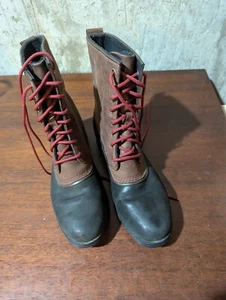 Sorel Women's Emelie 1964 Waterproof Laceup Leather Rain Boots US 10 - Picture 1 of 8