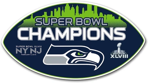 Seattle Seahawks Superbowl Champions 12-Inch Vinyl Magnet Cover