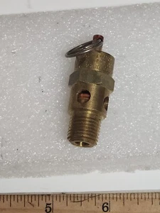 Safety Relief Valve 150 PSI Air Compressor Solid Brass 1/4" Male NPT New - Picture 1 of 5