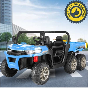 24V Kids Ride on Car Dump Truck with Remote Control, 2 Seater 4WD Electric Toy - Picture 1 of 110