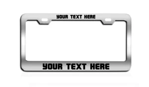 Soporte de etiquetas personalizado marco de placa de licencia personalizado grabado con láser de alta calidad - Imagen 1 de 11