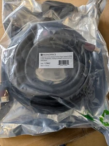 Cable HDMI de alta velocidad Monoprice 4K - 4K@60Hz, 18 Gbps, HDR, CL2 clasificación en pared - Imagen 1 de 1