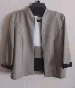 Perceptions Petite 8 Bust 36 Open Blazer Jacket & Top . Polyester 2 Separate - Picture 1 of 11