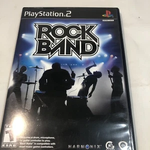 Rock Band PS2 (Sony PlayStation 2, 2007) Complete CIB with Manual - Picture 1 of 3