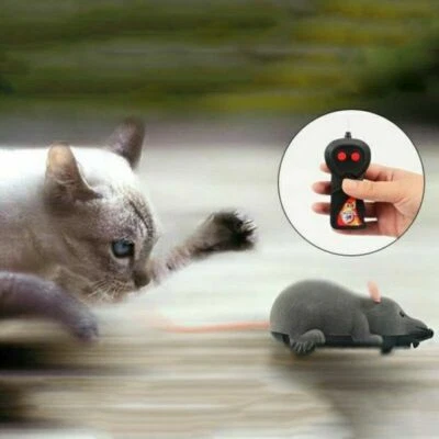 Funny Remote Control RC Rat Mouse MICE Wireless For Cat Dog Pet Toy Novelty Gift - Image 1 of 4