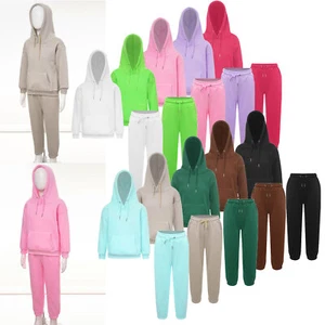 Kid Boys Girls Hoodie with Sweatpants 2-Piece Sport Suit Long Sleeve Hoodies - Picture 1 of 105