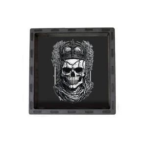Skull King Dice Tray, Wooden Dice Tray, Warhammer D&D Rolling Tray for Dice Game - Picture 1 of 4