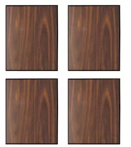 Pack of 4 Walnut Finish w/Black Trim Blank Wood Plaque 4.25" x 6" $5.95 ea PL33 - Picture 1 of 2