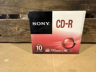 Sony CD-R 80 minutos paquete de 10 700 MB 1-48X nuevo/sellado música en blanco audio Foto 1 de 4