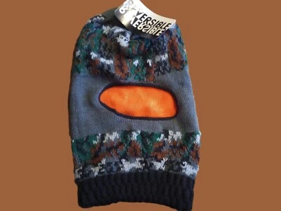 MASCARILLA ESQUÍ PASALACLAVA INVIERNO CAPUCHA UN AGUJERO REVERSIBLE GORRO CLIMA FRÍO Foto 1 de 4