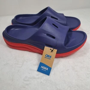 Sandalias cómodas Hoka Ora Recovery Slide 3 para hombre 8 para mujer 10 rojas NUEVAS - Imagen 1 de 12