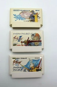 Lot of 3 Famicom Final Fantasy I II III FF 1 2 3 Nintendo FC Japan Import - Picture 1 of 4